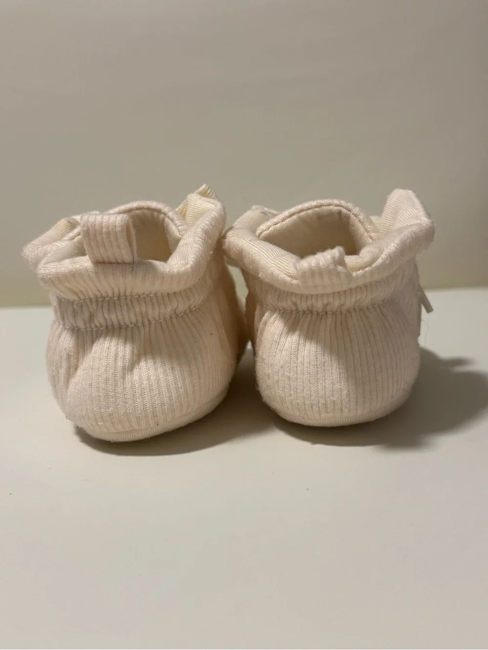 Baby Cream Knit Booties with Bows – Worn Once